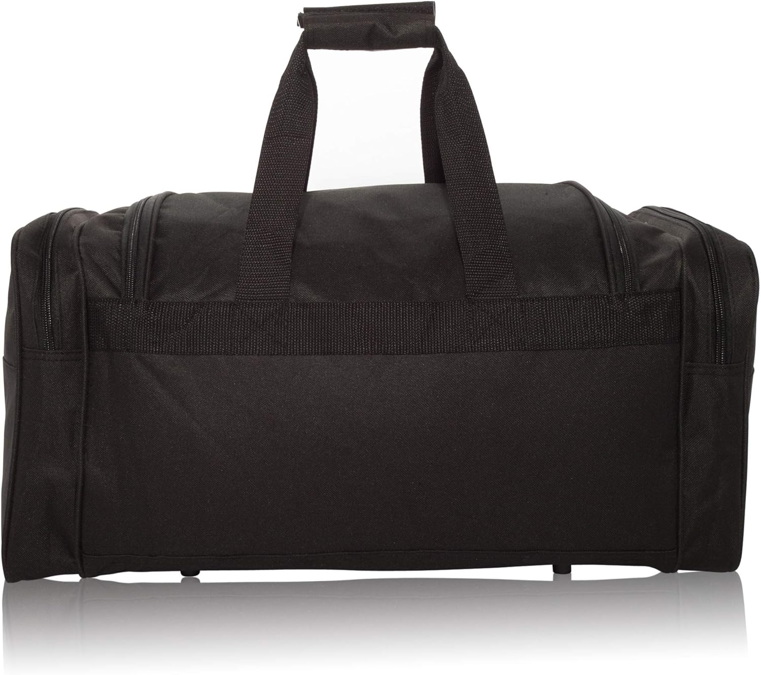 21" Blank Sports Duffle Bag Gym Bag Travel Duffel Adjustable Strap in Black - Image 5