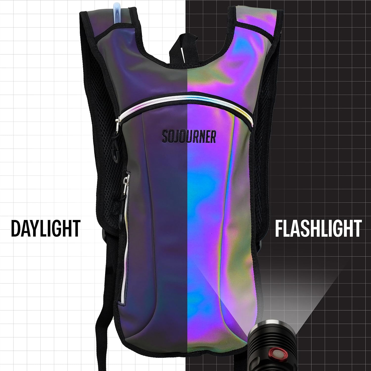 Sojourner Rave Hydration Pack - Hydration Backpack - Hydropack with 2L Bladder - Water Backpack for Festivals, Hiking, Running, Biking and More - Image 8