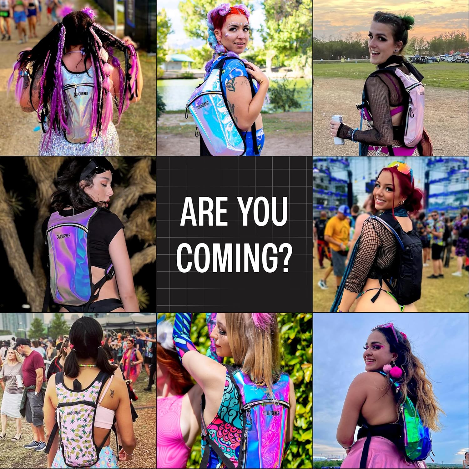 Sojourner Rave Hydration Pack - Hydration Backpack - Hydropack with 2L Bladder - Water Backpack for Festivals, Hiking, Running, Biking and More - Image 9